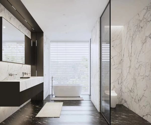 رخام ابيض ورمادي