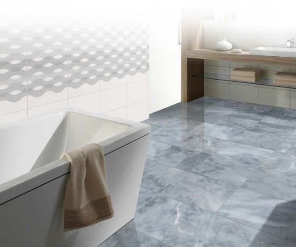 رخام ابيض ورمادي